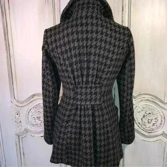 Bar Ill Double-breasted Wool-blend Pea Coat Black/Grey, Size Small - Picture 2 of 9